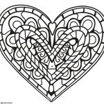 Coloriage De Mandala De Coeur A Imprimer Unique Coloriage Coeur Zentangle Dessin Coeur à Imprimer