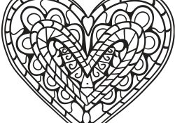 Coloriage De Mandala De Coeur A Imprimer Unique Coloriage Coeur Zentangle Dessin Coeur à Imprimer
