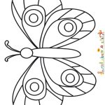 Coloriage De Papillon Facile Génial Un Papillon Facile à Colorier