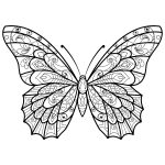 Coloriage De Papillon Simple Nice Dessin De Papillons Gratuit à Télécharger Et Colorier Coloriage De