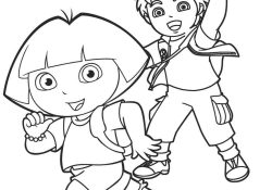 Coloriage Diego Et Dora Nouveau Dora and Diego Coloring Pages Printable Coloring Pages Allow Kids to