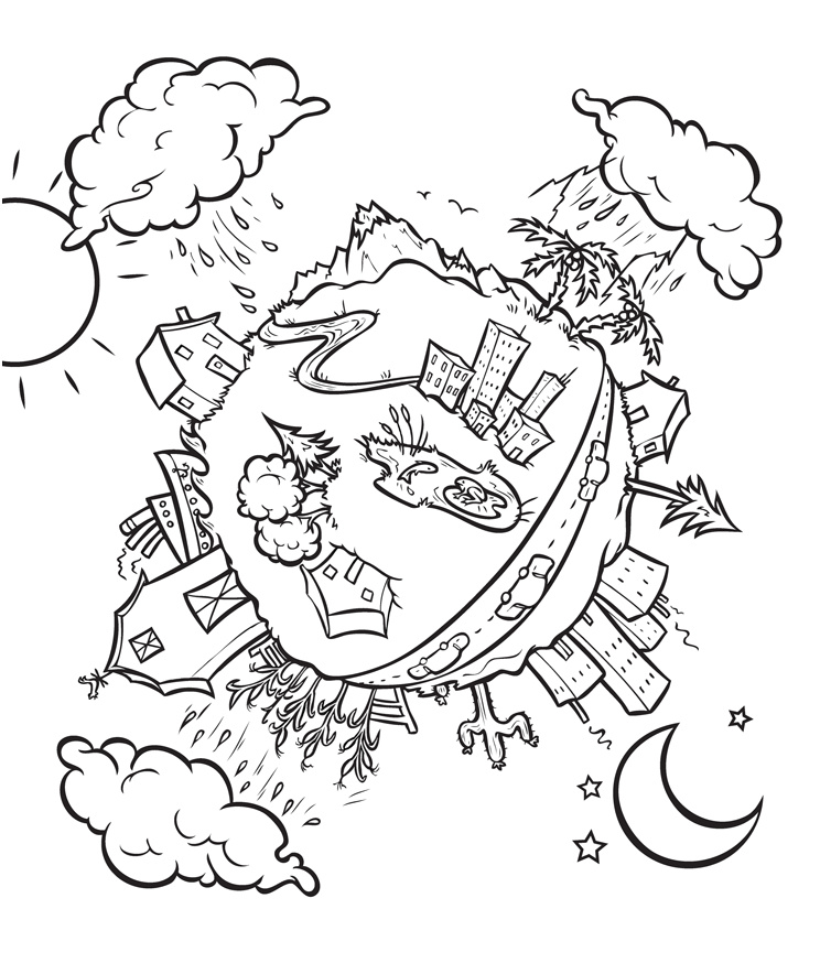 water conservation for kids coloring pages