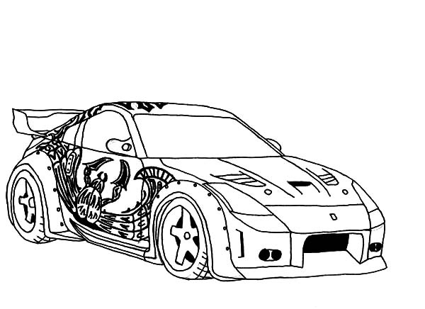 coloriage voiture fast and furious