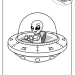 Coloriage Alien Luxe Space Aliens Coloring Pages