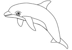 Coloriage Animaux Marins Gratuit Luxe Dolphin Aquatic Animal Coloring Page Printable