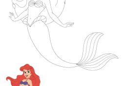 Coloriage Ariel Unique Coloriage Mermaid Ariel Dessin Princesse à Imprimer