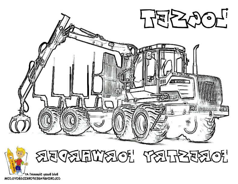 construction trucks coloring pages