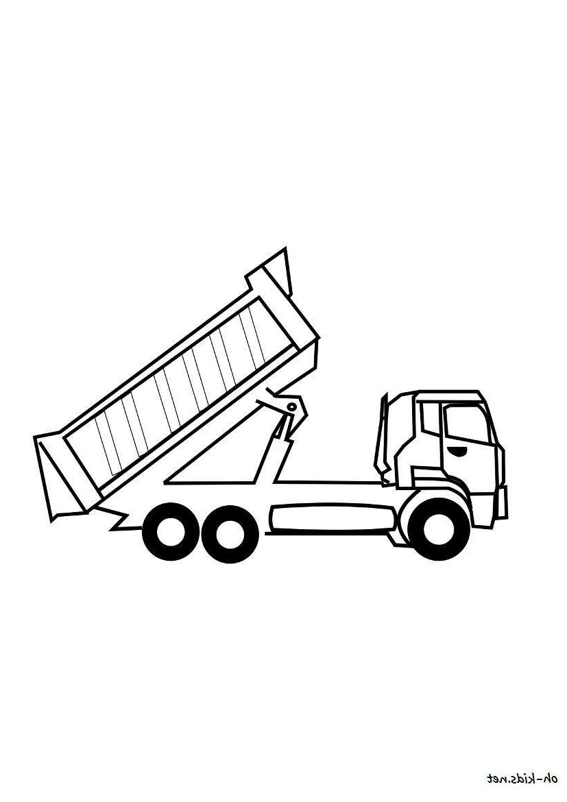 coloriage camion benne 864