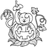 Coloriage Chat Halloween Meilleur De Coloriage Un Chat Se Retrouve Dans Une Citrouille Dessin Halloween à