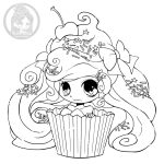 Coloriage Cupcake Kawaii Frais Chibi Cupcake Par Yampuff Coloriage Gratuit Imprimer Artherapie