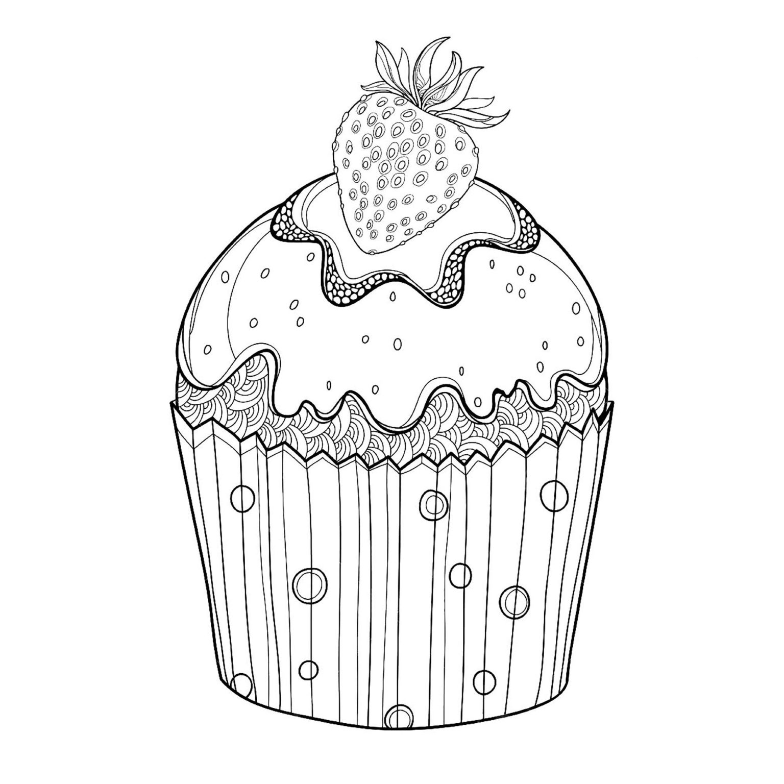 Coloriage Cupcake Kawaii Meilleur De 41 Coloriage Cupcake à Colorier Coloriage Gateau