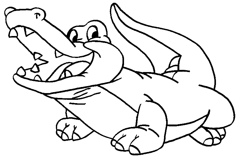 free coloring pages crocodiles