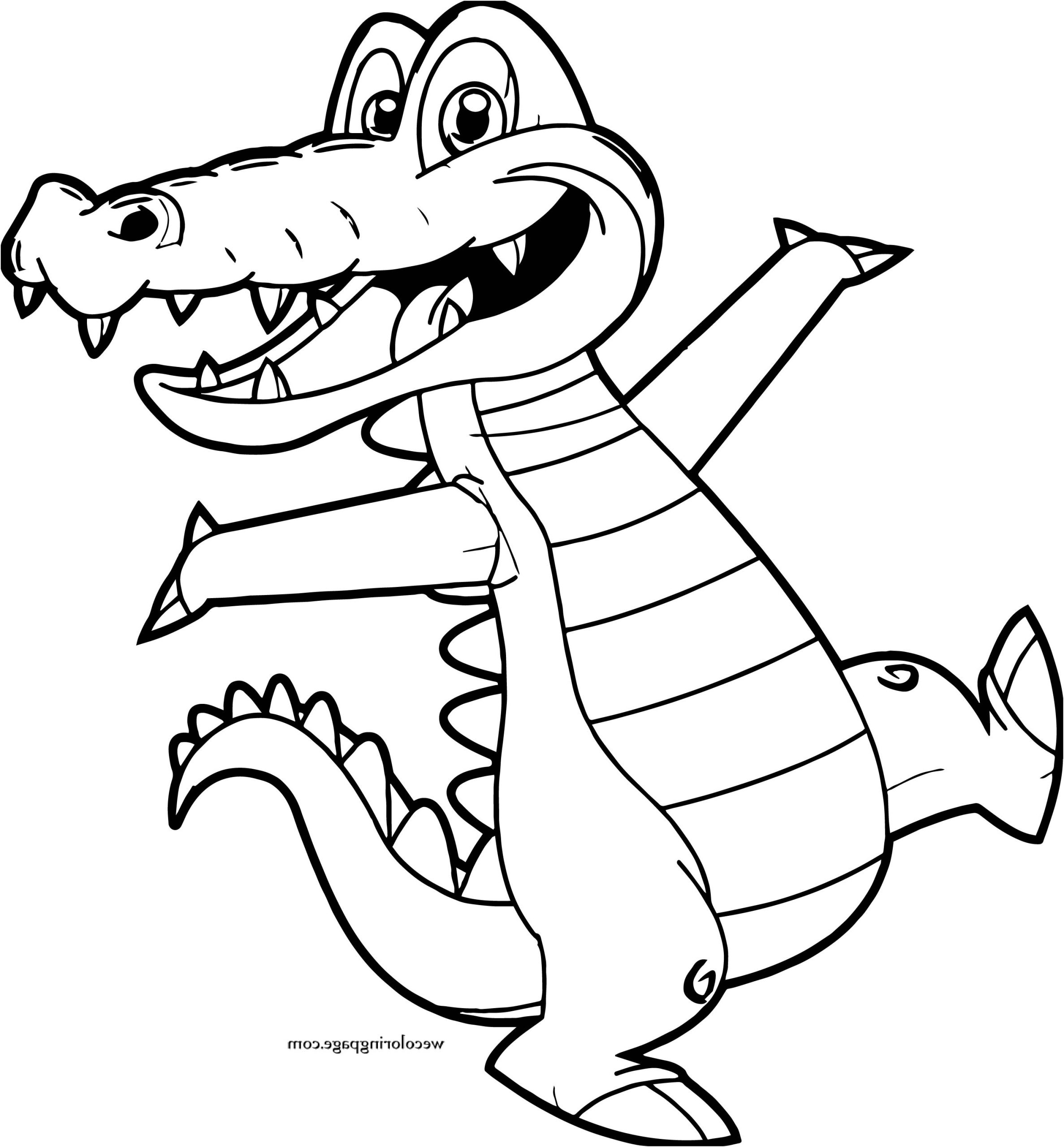 alligator crocodile sketch templates