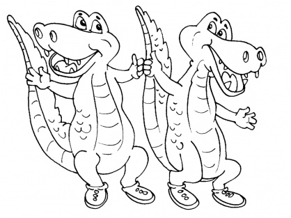 dessin les crocodiles