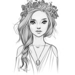 Coloriage Fille à Imprimer Nice Beautiful Drawings Drawings Painting Amp