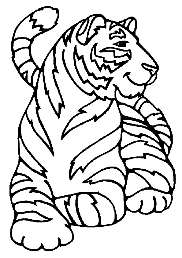 dessin tigre fort boyard