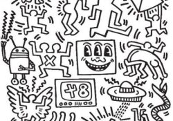 Carnet De Coloriage Keith Haring Inspiration Keith Haring Coloring and Other Pinterest with the Most Elegant