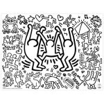 Carnet De Coloriage Keith Haring Inspiration Sets De Table A Colorier K Haring