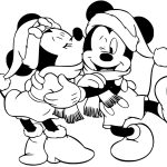 Coloriage A Imprimer Noel Disney Génial Coloriage Minnie Kissing Mickey Dessin Noel Disney à Imprimer