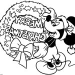 Coloriage à Imprimer Noel Disney Meilleur De Coloriage Mickey Mouses Wreath Merry Christmas Dessin Noel Disney à