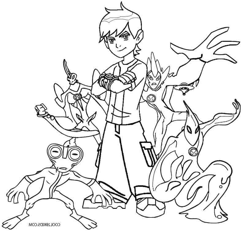 ben 10 ultimate alien coloring pages for kids