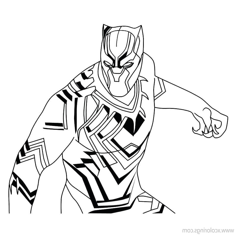 the avengers black panther coloring pages