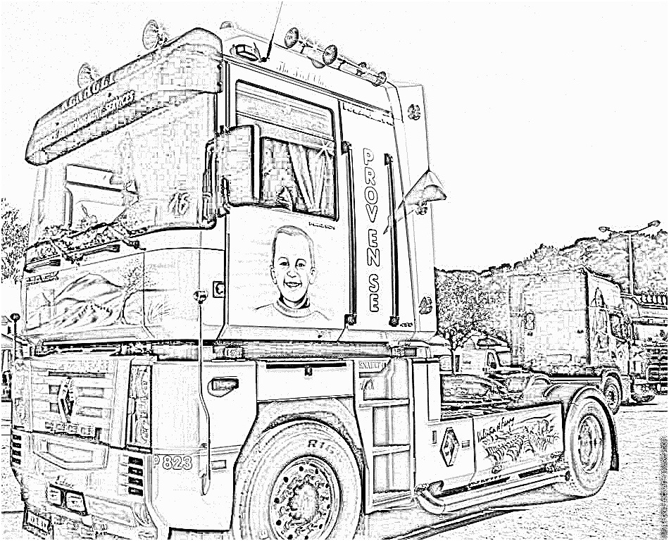 dessin de camion nouveau photos coloriage cars camion mack