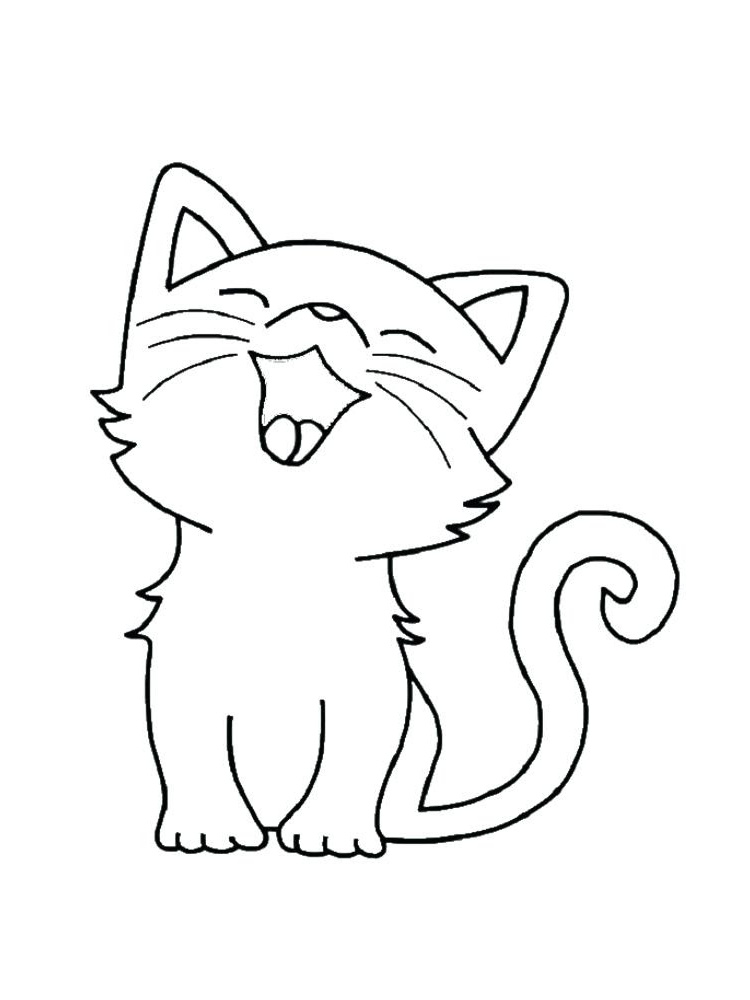 dessin facile et mignon chat m=1