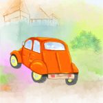 Coloriage De Voiture 2cv à Imprimer Inspiration The Vintage Car Repainted Finished Artworks Krita Artists