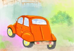 Coloriage De Voiture 2cv à Imprimer Inspiration the Vintage Car Repainted Finished Artworks Krita Artists