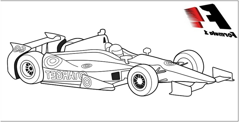 formula 1 racing cars coloring pages